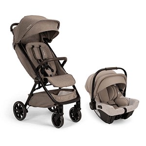 Carrinho de Bebê Nuna TRVL LX + PIPA URBN Travel System em Cedro