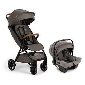 Carrinho de Bebê Nuna TRVL LX + PIPA URBN Travel System em Granito