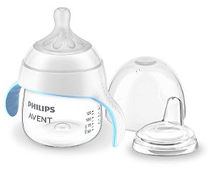 Copo de Treinamento Philips AVENT Natural Trainer Sippy Cup com bico Natural Response e bico macio, 125ml 1 unidade, SCF263/01