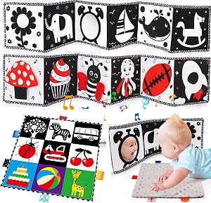 Brinquedo Sensorial Alto Contraste para Bebês - 2 pç