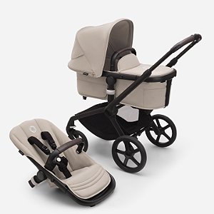 Carrinho Bugaboo Fox 5 com Assento e Moisés Desert Taupe