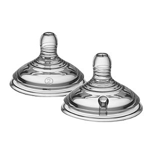 Bico Mamadeira Tommee Tippee +3m Fluxo Médio 2 unidades