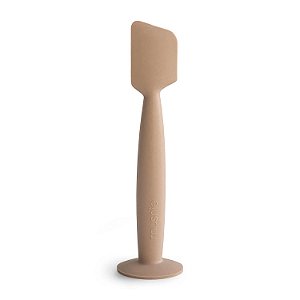 Mushie Aplicador Pomada em Silicone Macio com base de sucção - Cor Natural