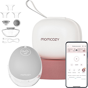 Momcozy M9 Breast Pump Hands Free 24mm Grey Single