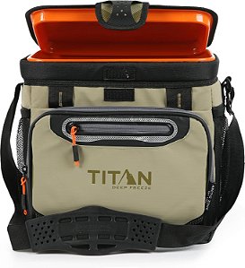 Titan Deep Freezer Cooler Zipperless Hardbody Cooler - Isolamento Deep Freeze, revestimento HardBody e SmartShelf