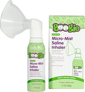 Boogie Inalador Salino Alivio Congestão Bebê e Crianças 50g Sem Perfume