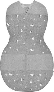 Happiest Baby Sleepea Swaddle Algodão Orgânico Cinza Planetas
