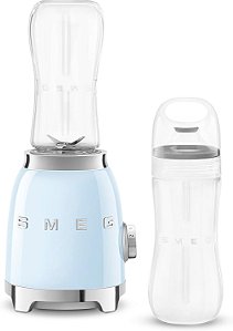 SMEG Liquidificador Azul Portátil Retrô 120V - 2 Copos 600ml  Original 300W