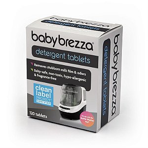 Baby Brezza Sabão Detergente Tablets para Lavadora de Mamadeiras - 120 unidades