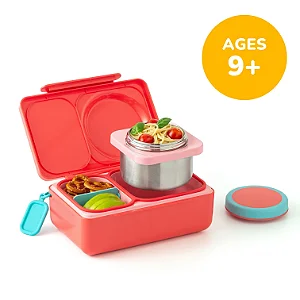 Lancheira OmieBox UP +9 Rosa Cereja