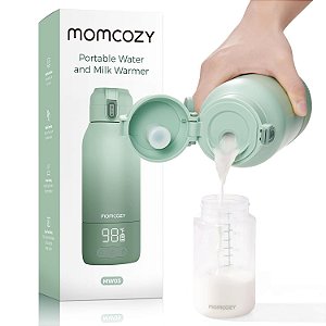 Aquecedor de Leite Portátil Momcozy - 450ml - A Bateria Sem Fio