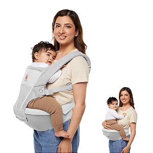 Canguru Ergobaby Alta 2-in1 Hip Seat and Carrier - All-Position Breathable Mesh Baby Carrier, 4-48 Meses