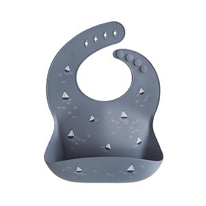 Babador de Bebê Mushie Silicone - Barcos