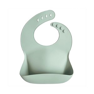 Babador de Bebê Mushie Silicone - Cambridge Blue