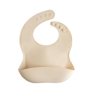 Babador de Bebê Mushie Silicone - Shifting Sand