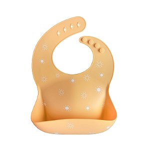 Babador de Bebê Mushie Silicone - Sun Orange