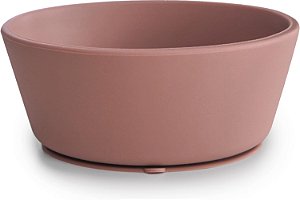 Tigela Mushie - Bowl com Ventosa, Cloudy Mauve