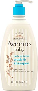 Aveeno Baby Shampoo e Sabonete Daily Moisture Pele Sensível 532ml