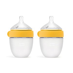 Mamadeira Comotomo Ger. 2 150ml Amarela 0-3 meses (Pacote com 2)