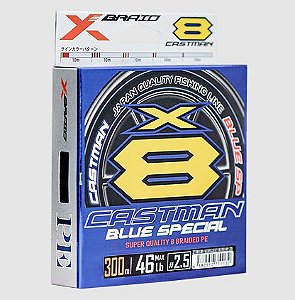 Linha Multifilamento X-Braid G-Soul Castman X8 Blue Special - 300m