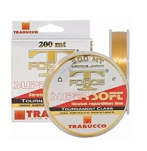 Linha Monofilamento Trabucco T-Force Super Soft 200m - Dourada
