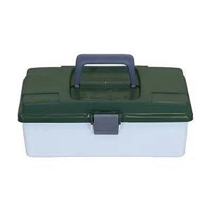 Maleta Pesca Brasil Box 001 com 1 Estojo Multiuso e Bandeja Interna - Verde
