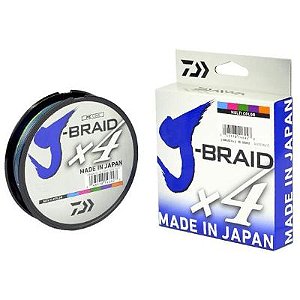 Linha Multifilamento Daiwa J-Braid X4 - 300m - Multi Color