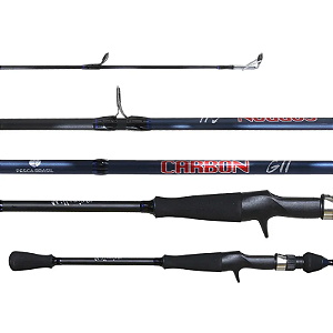 Vara Pesca Brasil Carbon GII C 20C 5'6'' (1,68m) 1 parte 20lb - Carretilha