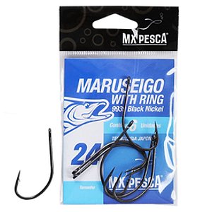 Anzol Mx Pesca Maruseigo With Ring 9939 Black Nickel