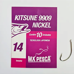 Anzol Mx Pesca Kitsune 9909 - Nickel