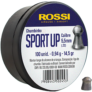 Chumbinho Rossi Target Sport UP - 5,5mm - 100 Unidades