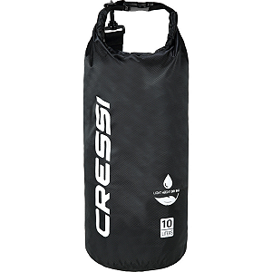 Saco Estanque Poliester Cressi Dry Bag Tek 10L - Preto