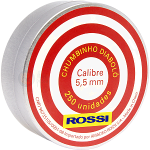 Chumbinho Diabolo Rossi 5,5mm - 250 Unidades