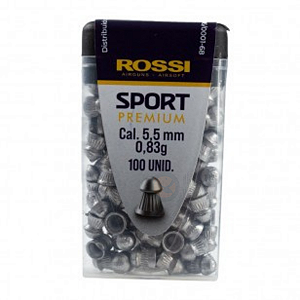 Chumbinho Rossi Sport Premium 5,5mm - 100 Unidades