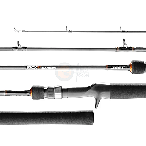 Vara Zest Fox Carbon 5'8 (1,73m) 6-14lb - 1 parte - Carretilha