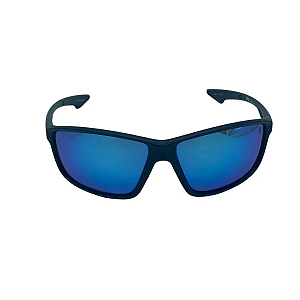 Óculos de Sol Polarizado Rapala Biscay Preto Fosco - Lente Azul Espelhado