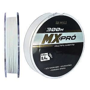 Linha Multifilamento Mx Pesca Mx Pró 4x (300m) - Branco