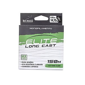 Linha Monofilamento Mx Pesca Elite Long Cast (150m) - Verde Claro