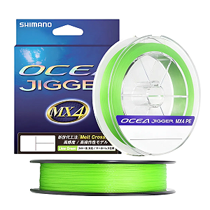 Linha Shimano Multifilamento Ocea Jigger Mx4 - 300m - Verde