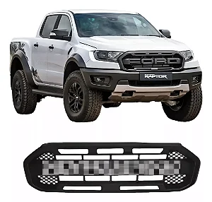 Grade Frontal Estilo Raptor para Ford Ranger (2020 a 2023) – Acabamento Premium com Encaixe Sob Medida