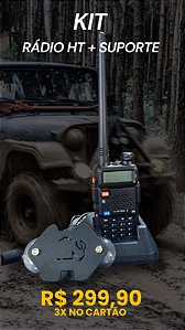 SUPORTE DE RADIO HT + Rádio Comunicador Dual Band BOMVINK |