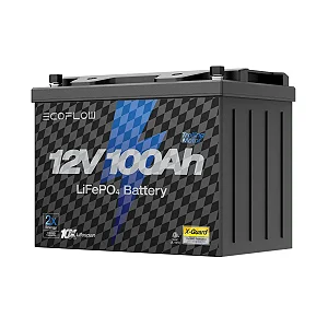 Bateria EcoFlow 12V 100Ah LiFePO₄ | Leve, Potente e à Prova d’Água