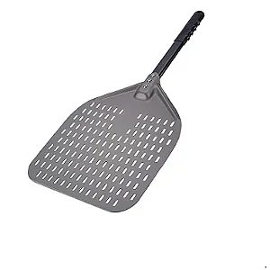 Pá de Pizza Perfurada Alumínio 30 cm - cabo 40cm