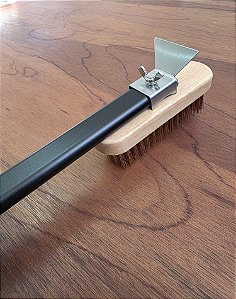 Escova 16cm Para Forno De Pizza - Cabo 75cm - Larroyd