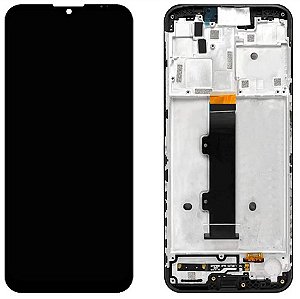 FRONTAL TELA DISPLAY LCD MOTOROLA MOTO G10 (XT2127) COM ARO 1 LINHA