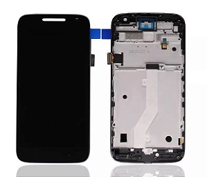 FRONTAL TELA DISPLAY LCD MOTOROLA MOTO G4 PLAY (XT1600) COM ARO 1 LINHA