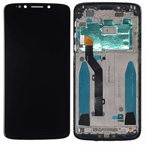 Frontal Tela Display Motorola Moto G6 Play Com Aro 1 Linha