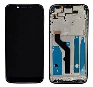 Frontal Tela Display Motorola Moto G7 Play (XT1952) Com Aro 1 Linha