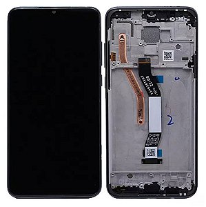 FRONTAL TELA DISPLAY XIAOMI NOTE 8T COM ARO 1 LINHA