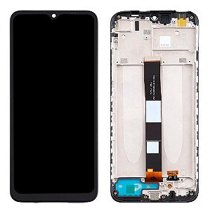 FRONTAL TELA DISPLAY LCD XIAOMI REDMI 9A / 9C / 9I / REDMI 10A COM ARO PRIME